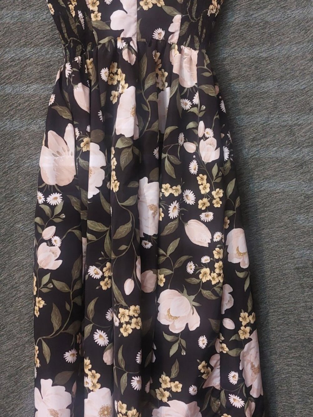 The Occasion by Old Navy Fit & Flare Sleeveless Taffeta Midi Dress Floral S - Picture 3 of 4